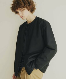 ADAM ET ROPE' HOMME 【agnes b. pour ADAM ET ROPE'】別注 CARDIGAN PRESSIONS PADDED / UNISEX アダムエロペ ジャケット・アウター その他のジャケット・アウター ブラック カーキ【送料無料】