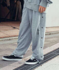 【SALE／40%OFF】Subciety Side open sweat pants サブサエティ パンツ ジャージ・スウェットパンツ ブラック グレー【送料無料】