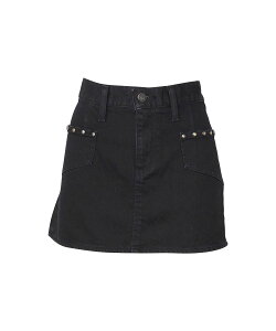 HYSTERIC GLAMOUR バックレースアップ マイクロミニデニムスカート ヒステリックグラマー スカート その他のスカート ブラック【送料無料】