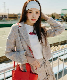 JILL by JILL STUART セットアップ対応ショート丈テーラードジャケット ジル バイ ジル スチュアート ジャケット・アウター テーラードジャケット・ブレザー ベージュ グレー ブラウン【送料無料】