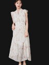 SNIDEL 【販路限定サイズあり】Sustainableフリルプリーツワンピース スナイデル ワンピース・ドレス ワンピース ブラ…