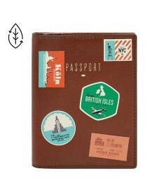 【SALE／50%OFF】FOSSIL FOSSIL/(W)PASSPORT PASSPORT CASE SLG1561914 フォッシル 財布・ポーチ・ケース その他の財布・ポーチ・ケース ブラウン【送料無料】