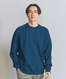 【SALE／70%OFF】BEAUTY&YOUTH UNITED ARROWS ツイスト サドル クルーネック ニット ユナイテッドアローズ アウトレット トップス ニット ネイビー ホワイト【送料無料】