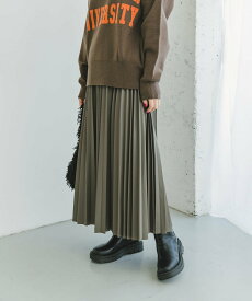 【SALE／57%OFF】URBAN RESEARCH ITEMS フェイクレザープリーツスカート アーバンリサーチアイテムズ スカート その他のスカート ブラック カーキ