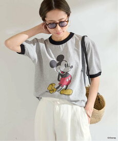 FRAMeWORK 【PENNEYS/ぺニーズ】 mickey ringer tee フレームワーク トップス カットソー・Tシャツ ホワイト【送料無料】