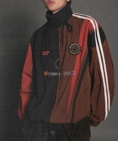 MASONPRINCE オーバーサイズ サイドライン コーチジャケット WT4259【MASONPRINCE】 チュクラ ジャケット・アウター ブルゾン・ジャンパー レッド ブルー【送料無料】