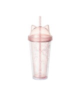 Francfranc キャット プラスチックタンブラー ピンク フランフラン 食器・調理器具・キッチン用品 グラス…