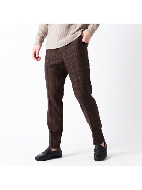 Abahouse ウール調 ウィンドウペン チェックパンツ Rakuten Fashion 楽天ファッション 旧楽天ブランドアベニュー Ce23