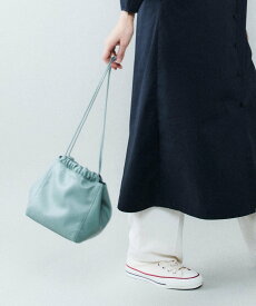 【SALE／60%OFF】CONVERSE TOKYO ギャザー巾着バッグ コンバーストウキョウ バッグ ハンドバッグ グリーン ブラウン