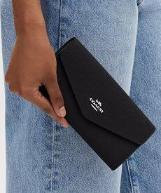 【SALE／62%OFF】COACH OUTLET 【公式】エンベロープ ウォレット コーチ　アウトレット 財布・ポーチ・ケース 財布 ブラック【送料無料】