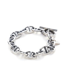 B'2nd on the sunny side of the street/Large Anchor Chain Bracelet ビーセカンド アクセサリー・腕時計 その他のアクセサリー・腕時計 ホワイト シルバー【送料無料】