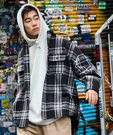 【SALE／10%OFF】FREAK'S STORE Relax Fit リラックスフィット ヘビーネル チェック シャツ 【限定展開】 25AW フリークスストア トップス シャツ・ブラウス ブラウン グリーン ブラック ネイビー【送料無料】
