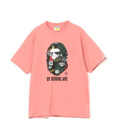 A BATHING APE HAND DRAW PATTERN BY BATHING APE TEE ア ベイシング エイプ トップス カットソー・Tシャツ ブラック ピンク ホワイト【送料無料】