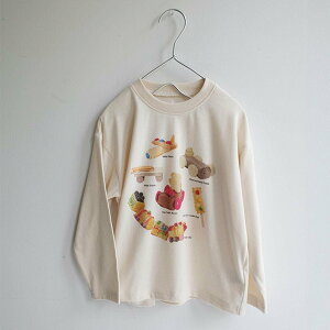 branshes 【aBity select./アビティセレクト】フードモチーフアソート長袖Tシャツ ブランシェス トップス カットソー・Tシャツ ブラウン グレー ホワイト