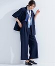 【接触冷感・速乾・UVカット・洗える】スイートクール ワイドパンツ