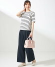 【接触冷感・速乾・UVカット・洗える】スイートクール ワイドパンツ