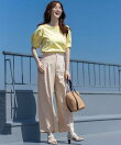 【接触冷感・速乾・UVカット・洗える】スイートクール ワイドパンツ