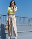 【接触冷感・速乾・UVカット・洗える】スイートクール ワイドパンツ