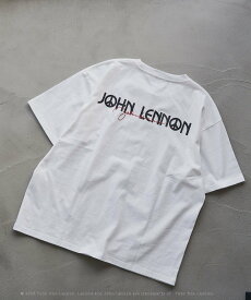 【SALE／50%OFF】coen JOHN LENNON(ジョン レノン )別注Tシャツ コーエン トップス カットソー・Tシャツ ブラック ブルー ホワイト