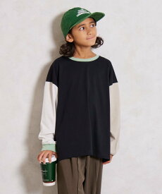 PAIRMANON STREET 無地 アソート 長袖 Tシャツ【PAIRMANON STREET】 ペアマノン トップス カットソー・Tシャツ ブラック ベージュ ホワイト レッド ネイビー グリーン イエロー