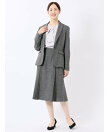 スカート レディース ビジネス セットアップ可能 ストレッチ ウォッシャブル フレアー シャーク グレー