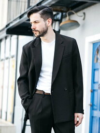 MR.OLIVE レトロポリエステルツイル/2Bダブルジャケット ミスターオリーブ ジャケット・アウター テーラードジャケット・ブレザー イエロー ブラック グリーン ブラウン【送料無料】