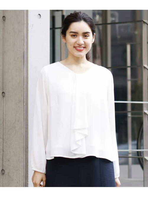 Eur3 大きいサイズ 洗える ボウタイ風シフォンブラウス Rakuten Fashion 楽天ファッション 旧楽天 ブランドアベニュー Ch06