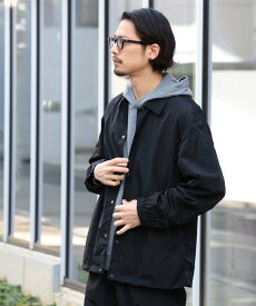 【SALE／50%OFF】B:MING by BEAMS CITY DWELLERS / ナイロン コーチジャケット 23AW (セットアップ対応) ビーミング ライフストア バイ ビームス ジャケット・アウター ブルゾン・ジャンパー ブラック【送料無料】