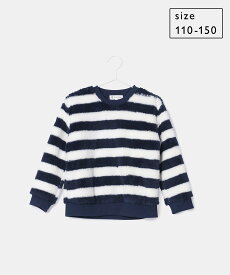 【SALE／50%OFF】ROPE' PICNIC KIDS 【KIDS】UNISEXボアプルオーバー ロペピクニック トップス その他のトップス ネイビー パープル