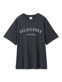 gelato pique レーヨンロゴTシャツ ジェラートピケ インナー・ルームウェア その他のインナー・ルームウェア グレー ピンク【送料無料】