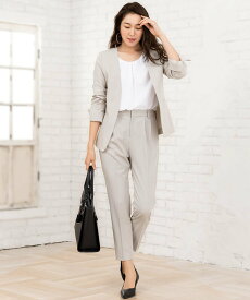 AddRouge スーツ レディース カラーレスジャケット パンツ フォーマル ビジネス アッドルージュ スーツ・フォーマル スーツパンツ グレー ネイビー ブラック【送料無料】