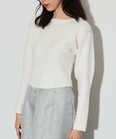 【SALE／20%OFF】GALLEST クルーネックコンパクトニット インディヴィ トップス ニット ホワイト グレー イエロー【送料無料】