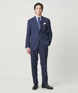 UNITED ARROWS Vitale Barberis Canonico �n�E���h�g�D�[�X �V���O�� 3�{�^���X�[�c MC-MODEL ���i�C�e�b�h�A���[�Y �X�[�c�E�t�H�[�}�� �Z�b�g�A�b�v�X�[�c �l�C�r�[�y���������z