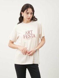 Mila Owen ハーフスリーブグラフィックTシャツ ミラオーウェン トップス カットソー・Tシャツ ホワイト グレー【送料無料】