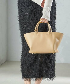 【SALE／40%OFF】SHIPS WOMEN CHRISTIAN VILLA:タック トート 24SS ◇ シップス バッグ トートバッグ ベージュ ブラック【送料無料】