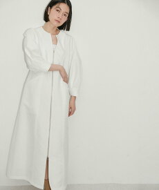 【SALE／30%OFF】ADAM ET ROPE' FEMME ステッチジャガードワンピース アダムエロペ ワンピース・ドレス ワンピース ホワイト ブルー【送料無料】