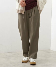 【SALE／36%OFF】THE SHOP TK セミワイドイージーパンツWARM 洗濯機OK/裏起毛/ストレッチ ザ ショップ ティーケー パンツ その他のパンツ グレー ブラウン