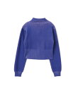 atmos pink Rib Knit Zip-up Top BLUE