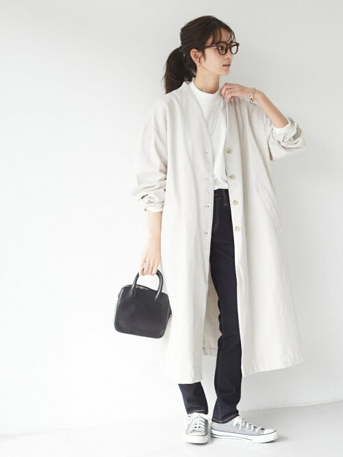 Craft Standard Boutique Cluel 4月号掲載 ノーカラードロップショルダーコート Rakuten Fashion 楽天ファッション 旧楽天ブランドアベニュー Cj38