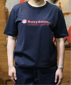 Betty Smith (U)Betty Smith ロゴTシャツ ベティスミス トップス カットソー・Tシャツ ネイビー ホワイト グリーン イエロー【送料無料】