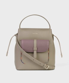 【SALE／40%OFF】Paul Smith 【公式】インセットスワールポケット ハンドバッグ ポール・スミス　アウトレット バッグ その他のバッグ ベージュ ブラウン ブラック【送料無料】