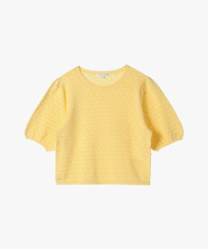 【SALE／30%OFF】To b. by agnes b. デイジーストライプニットプルオーバー アニエスベー トップス ニット イエロー【送料無料】