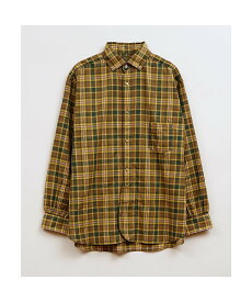 Nigel Cabourn MAN / ブリティッシュオフィサーズシャツ - タイプ2 チェック ナイジェル・ケーボン トップス シャツ・ブラウス ネイビー カーキグリーン【送料無料】