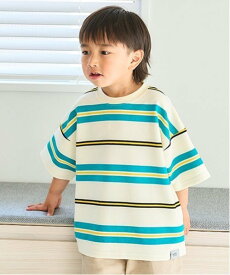 【SALE／50%OFF】and D.petitmain リップルボーダービッグ半T ナルミヤオンライン トップス カットソー・Tシャツ ネイビー