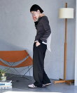 FIT MAGIC マーベルト タック スラックスパンツ