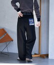 FIT MAGIC マーベルト タック スラックスパンツ
