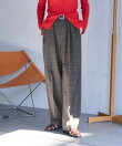 FIT MAGIC マーベルト タック スラックスパンツ