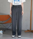 FIT MAGIC マーベルト タック スラックスパンツ