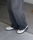 FIT MAGIC マーベルト タック スラックスパンツ