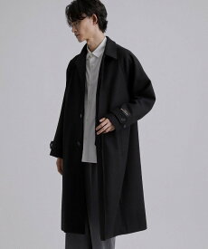 【SALE／10%OFF】tk.TAKEO KIKUCHI 【2WAY】ステンカラーコート ティーケータケオキクチ ジャケット・アウター ステンカラーコート ブラック【送料無料】